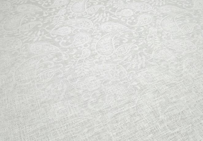 Tablecloths Paisley Jacquard - SNOW WHITE